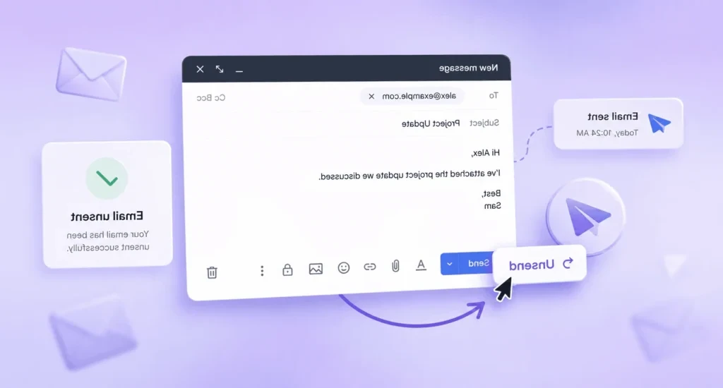 how to unsend an email